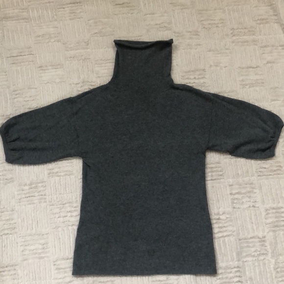 Ann Taylor 3/4 sleeve sweater gray wool/cashmere blend Size Small - Picture 2 of 16